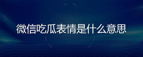 微信吃瓜表情是什么意思怎么回复,趣味互动背后的含义及回复技巧